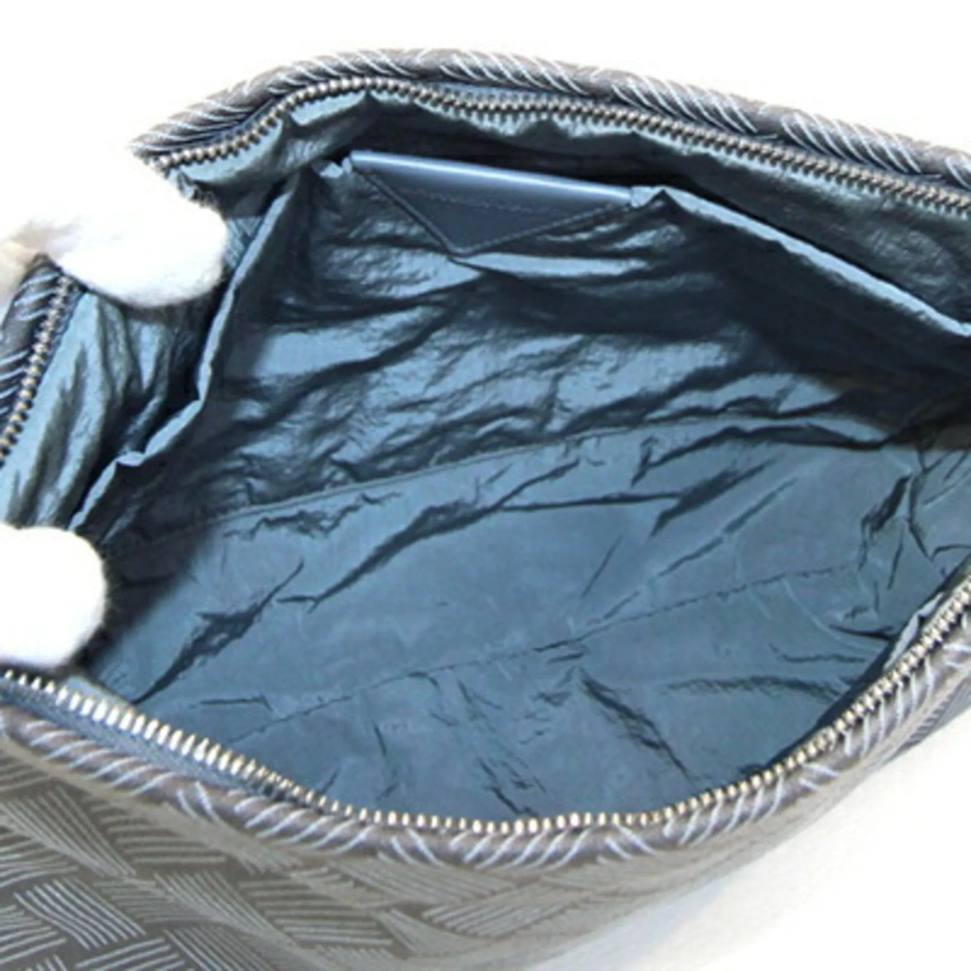 Bottega Veneta Intrecciato Nylon Canvas Clutch Bag Pouch (Pre-Owned)