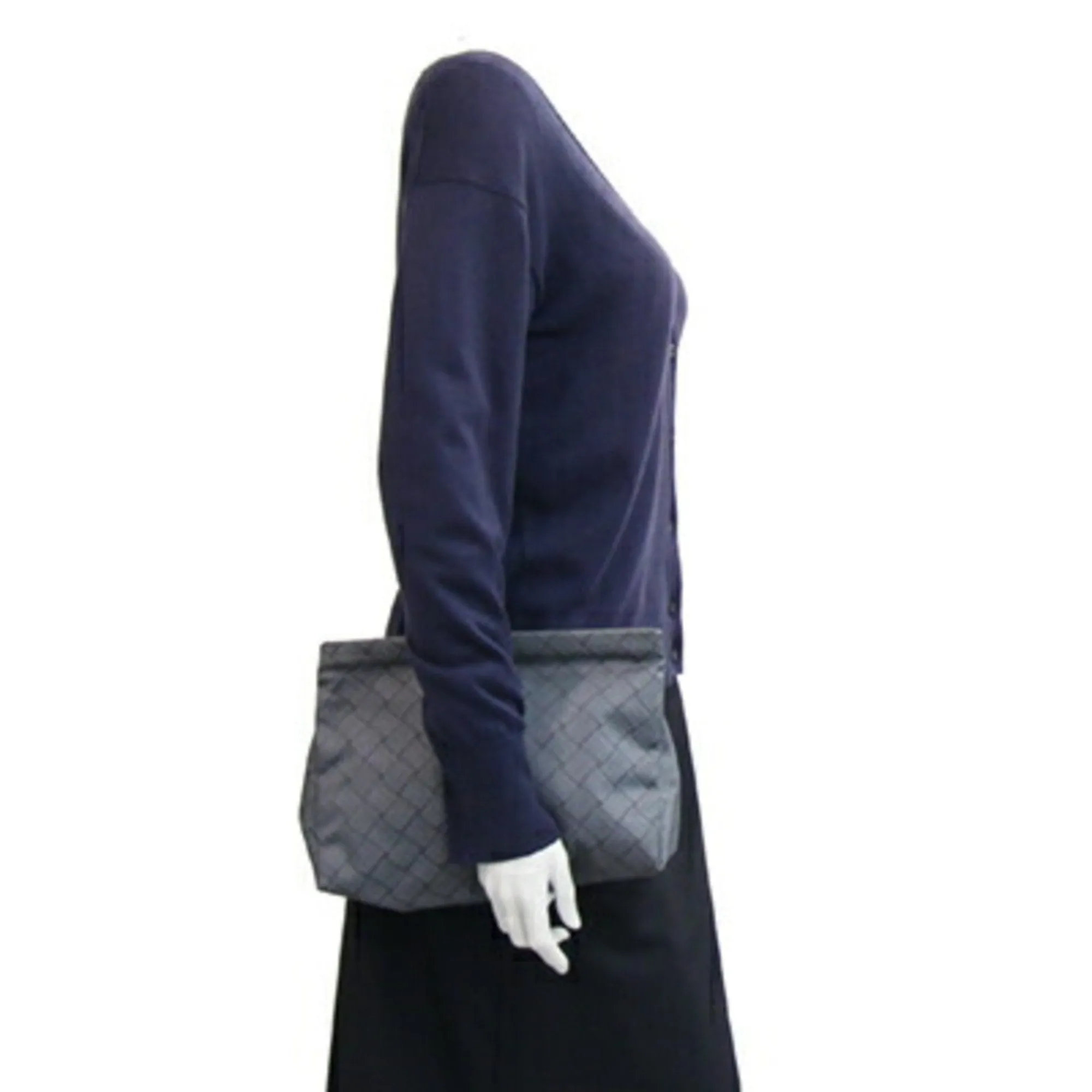 Bottega Veneta Intrecciato Nylon Canvas Clutch Bag Pouch (Pre-Owned)