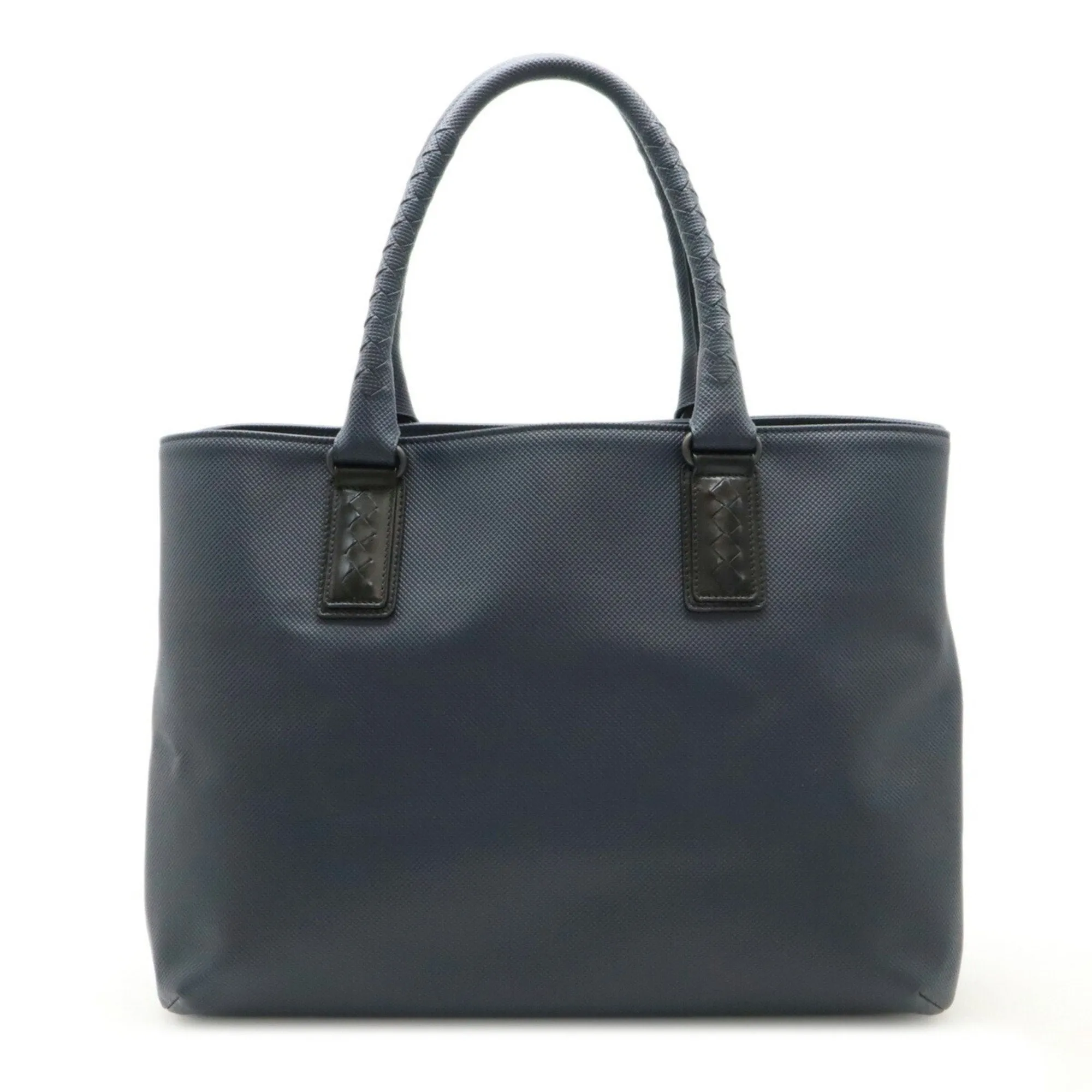 Bottega Veneta  Navy Pvc Leather Shoulder Bag Tote Bag (Pre-Owned)