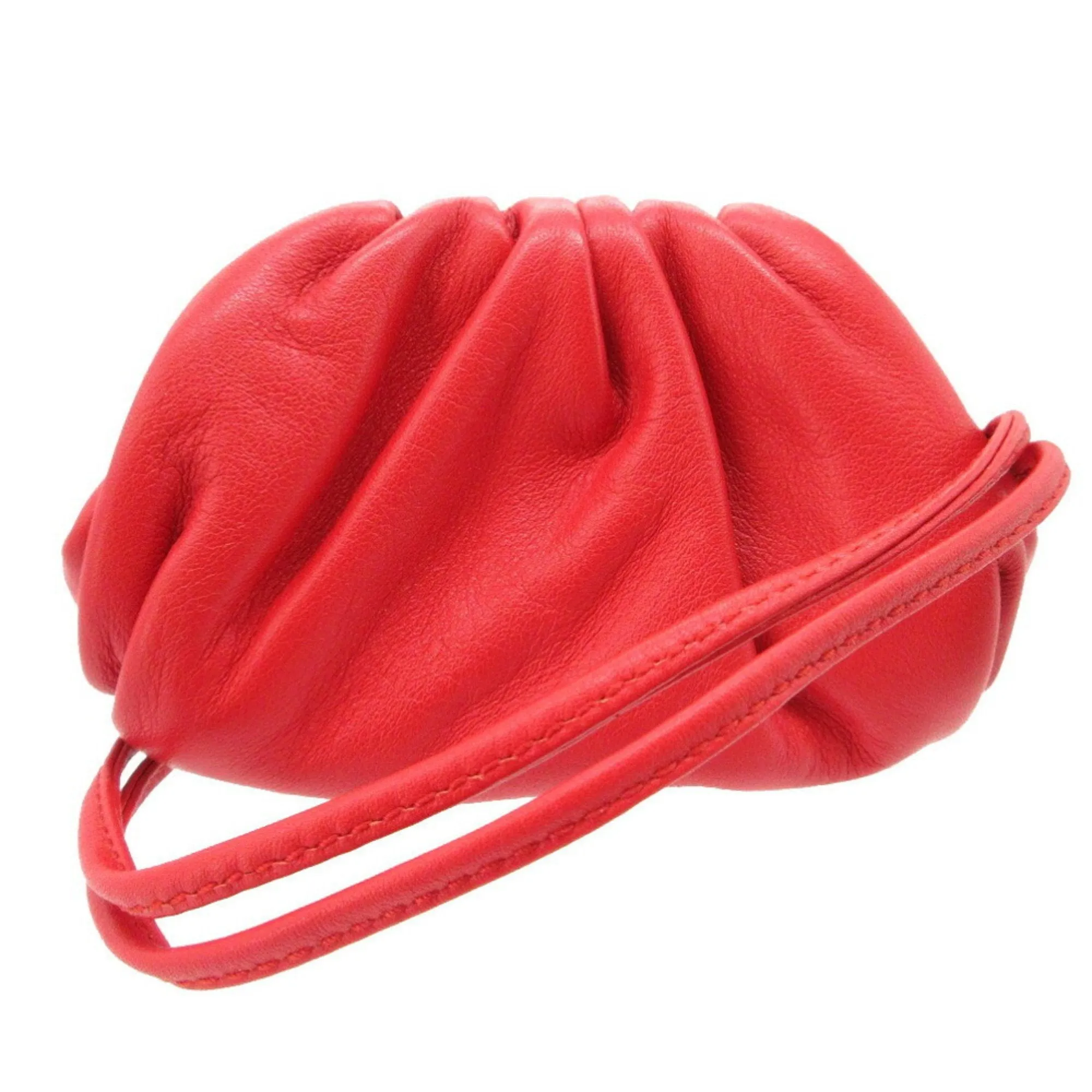 Bottega Veneta The Pouch Leather Clutch Bag (Pre-Owned)