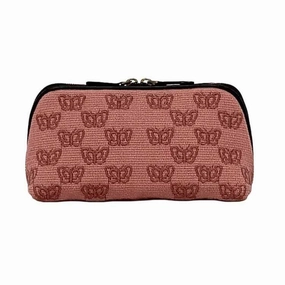 Bottega Veneta Canvas Leather Pouch (Pre-Owned)