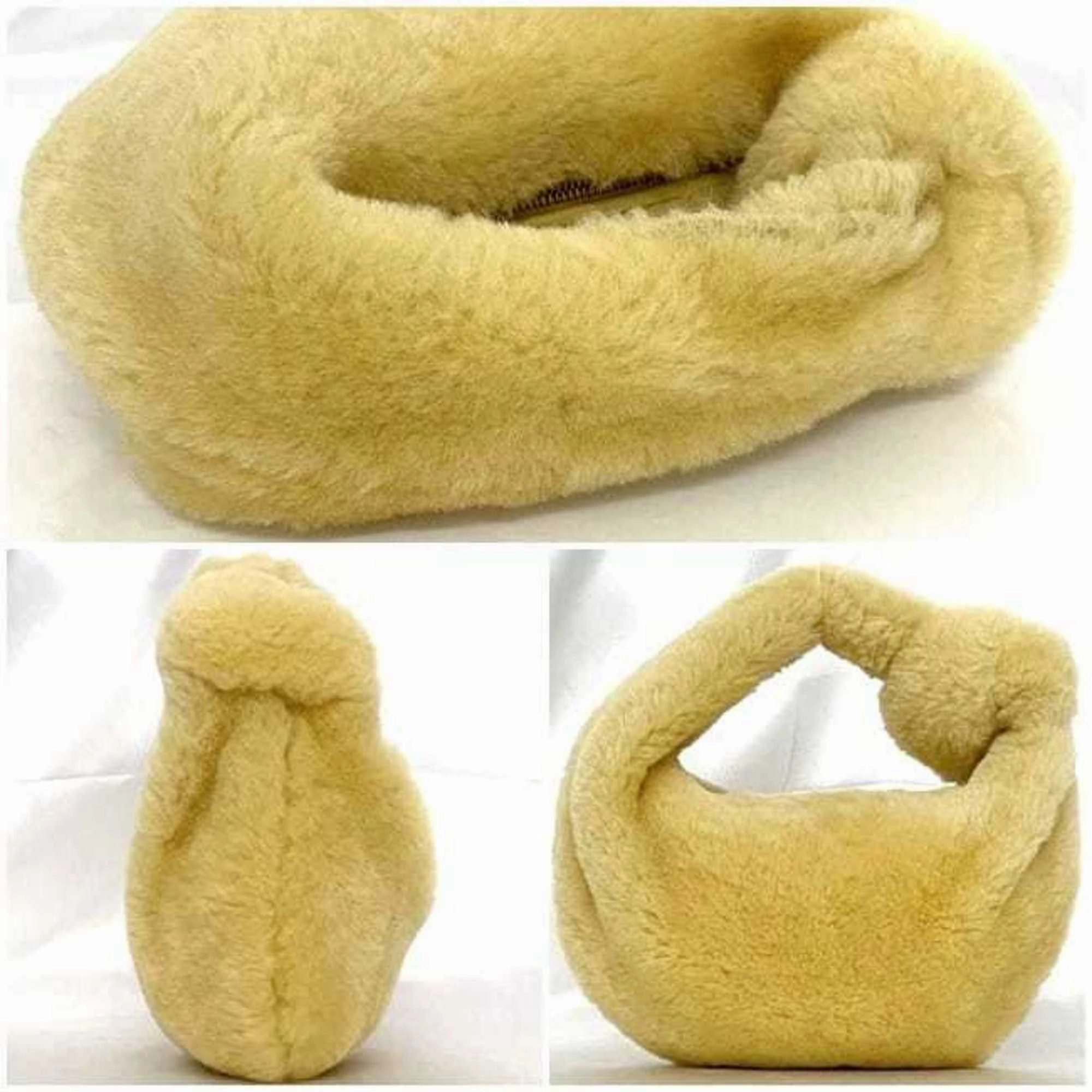 Bottega Veneta yellow Fur Handbag (Pre-Owned)