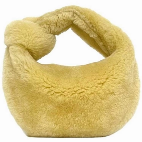 Bottega Veneta yellow Fur Handbag (Pre-Owned)