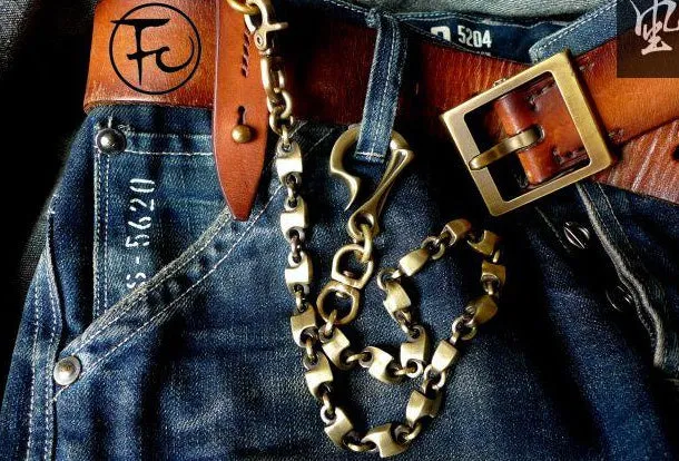 Brass biker trucker dragon hook wallet Chain for chain wallet biker wallets trucker wallets
