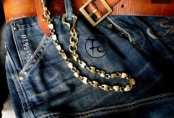 Brass biker trucker dragon hook wallet Chain for chain wallet biker wallets trucker wallets