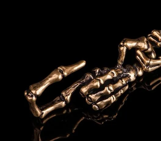 Brass Biker Trucker SKull God Hand Biker Wallet Chain for Chain Wallet Biker Wallet Trucker Wallet