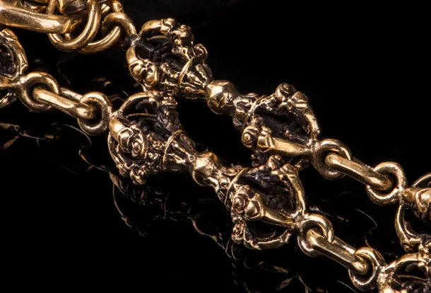 Brass biker trucker Tibetan Buddhist pestle Chain for chain wallet biker wallet trucker wallet
