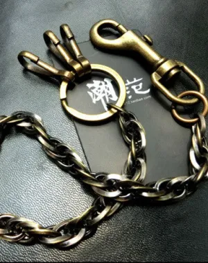 Brass Biker Wallet Chain Cool wallet Chain For Chain Wallet biker Wallet trucker Wallets