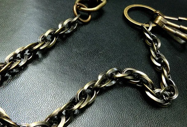 Brass Biker Wallet Chain Cool wallet Chain For Chain Wallet biker Wallet trucker Wallets