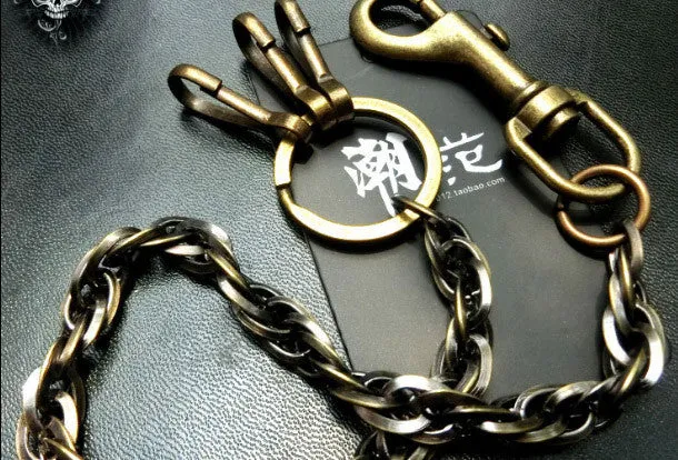 Brass Biker Wallet Chain Cool wallet Chain For Chain Wallet biker Wallet trucker Wallets
