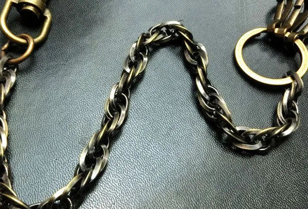 Brass Biker Wallet Chain Cool wallet Chain For Chain Wallet biker Wallet trucker Wallets