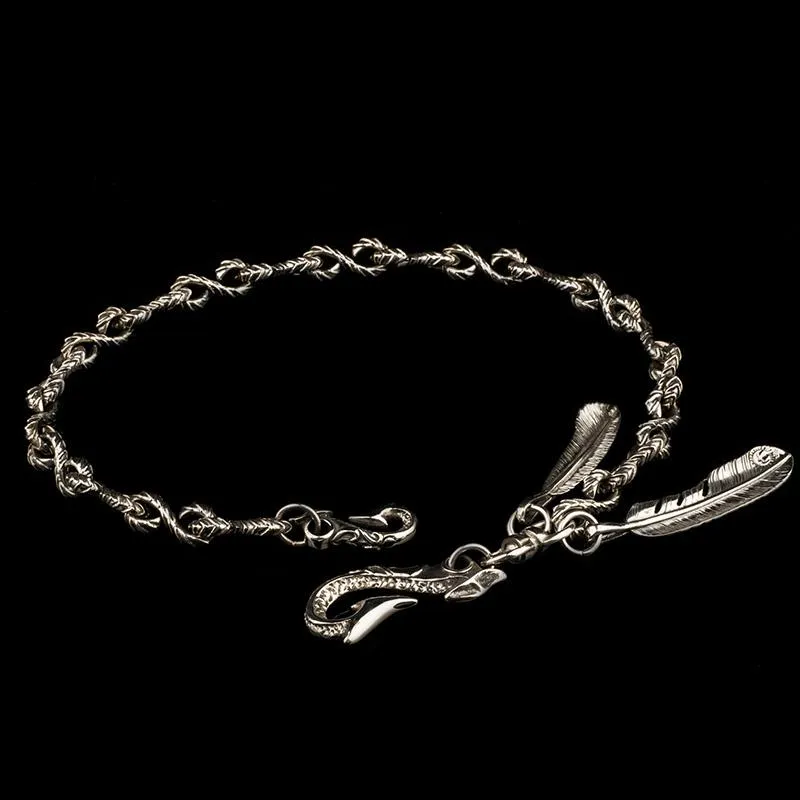 Brass Silver biker trucker Tibetan wallet Chain for chain wallet biker wallet trucker wallet