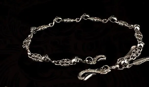 Brass Silver biker trucker Tibetan wallet Chain for chain wallet biker wallet trucker wallet