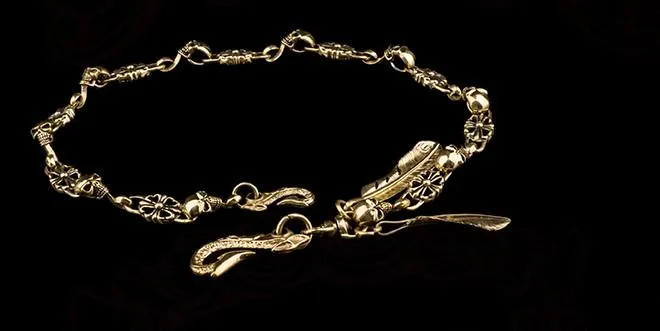 Brass Silver biker trucker Tibetan wallet Chain for chain wallet biker wallet trucker wallet