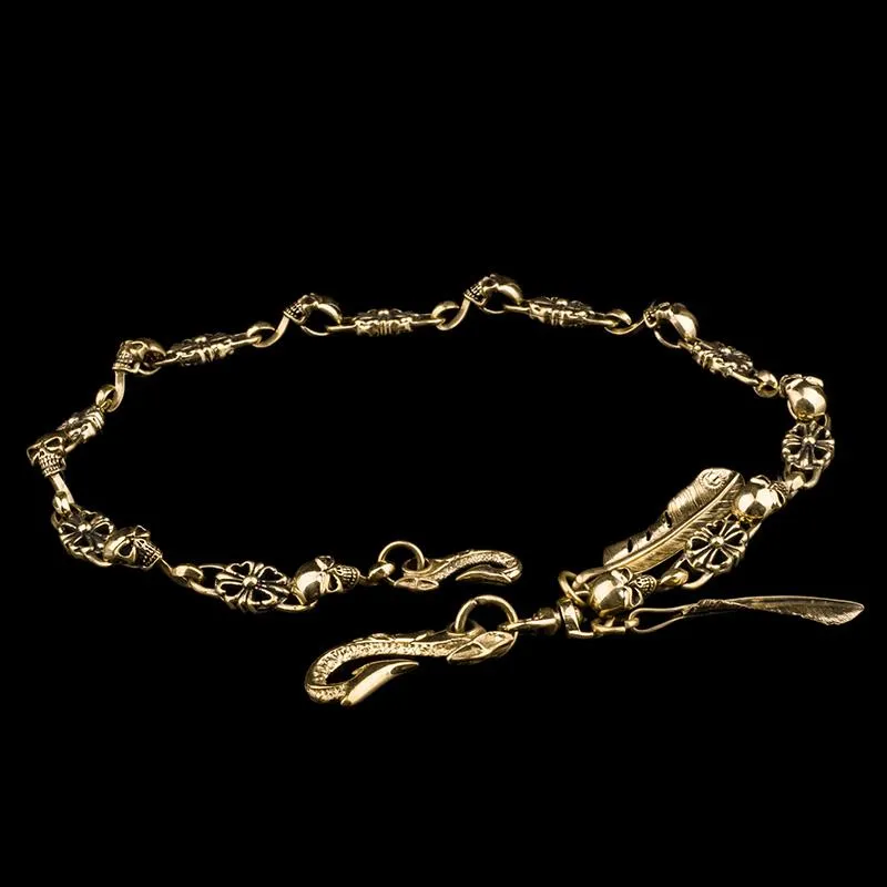 Brass Silver biker trucker Tibetan wallet Chain for chain wallet biker wallet trucker wallet