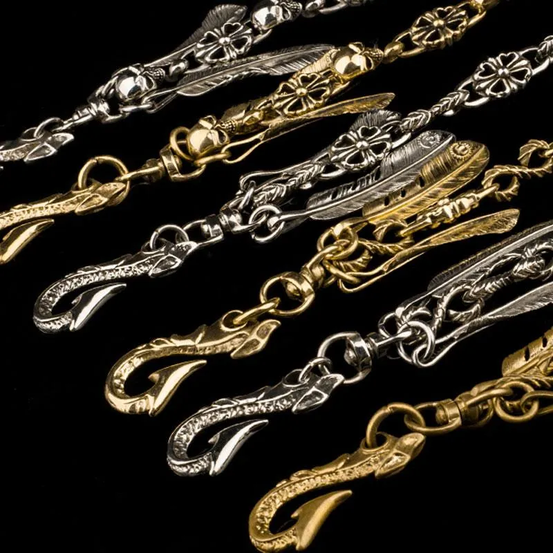Brass Silver biker trucker Tibetan wallet Chain for chain wallet biker wallet trucker wallet