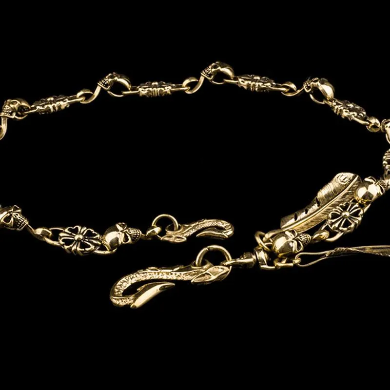 Brass Silver biker trucker Tibetan wallet Chain for chain wallet biker wallet trucker wallet