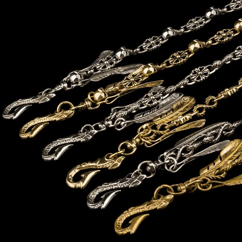 Brass Silver biker trucker Tibetan wallet Chain for chain wallet biker wallet trucker wallet