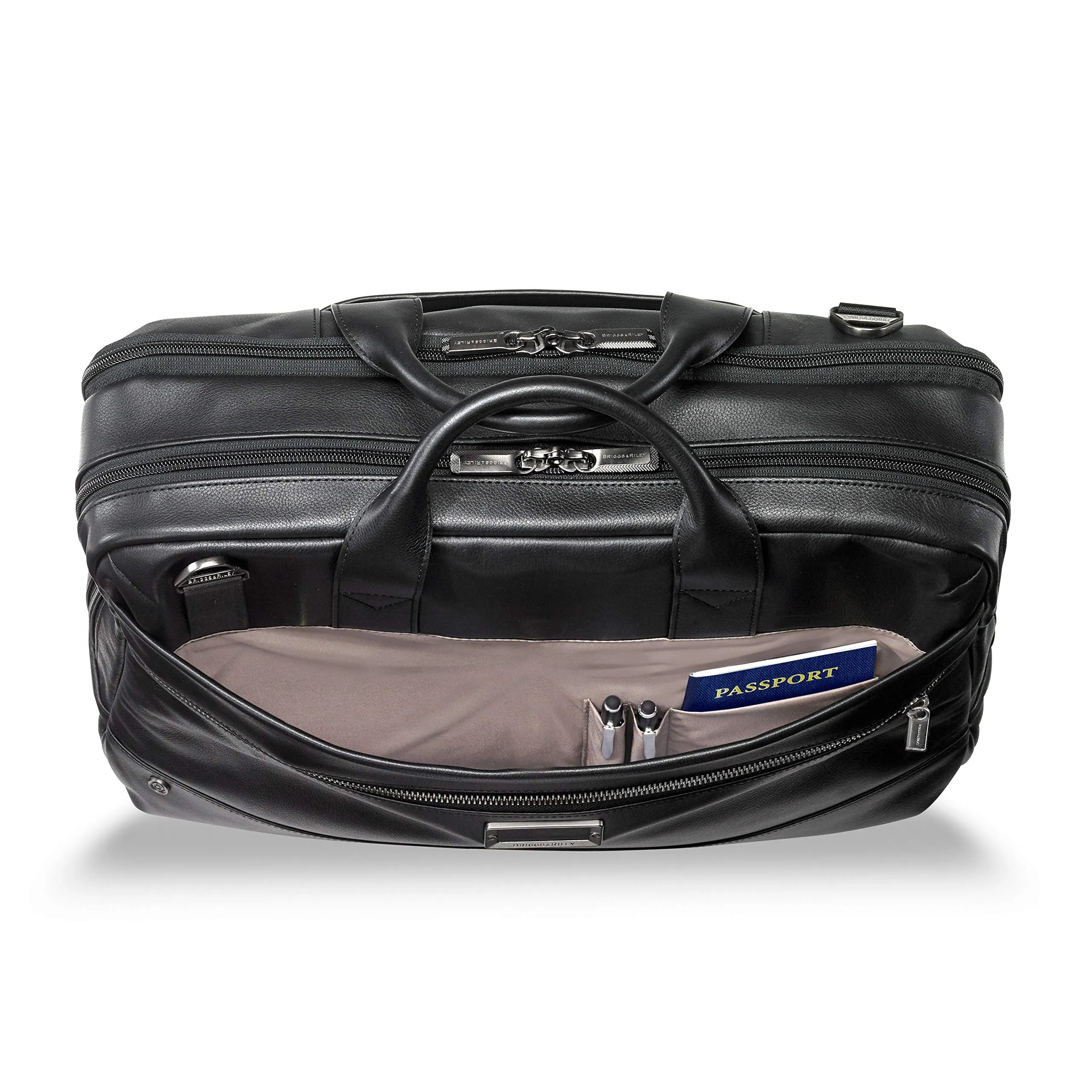 Briggs & Riley @work Leather Medium Brief