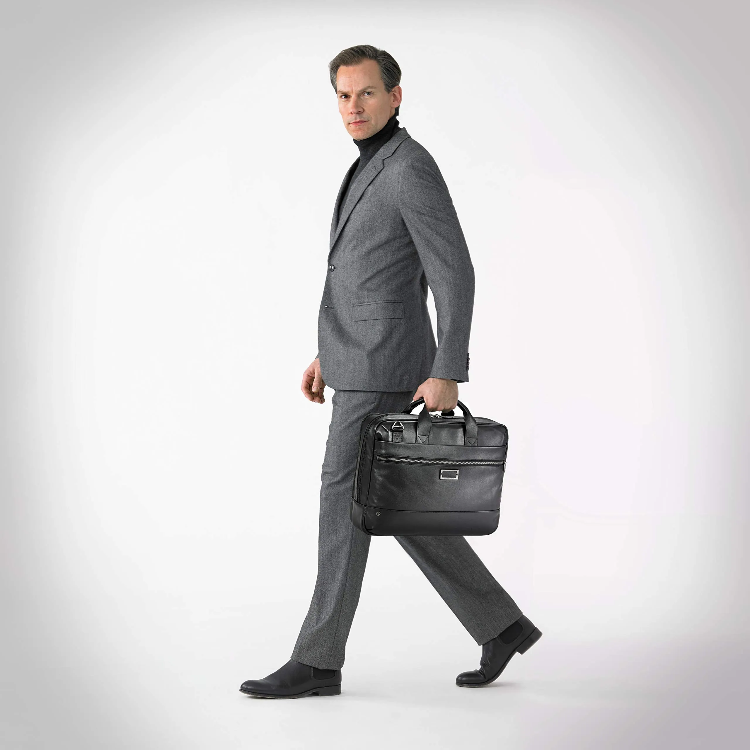 Briggs & Riley @work Leather Medium Brief