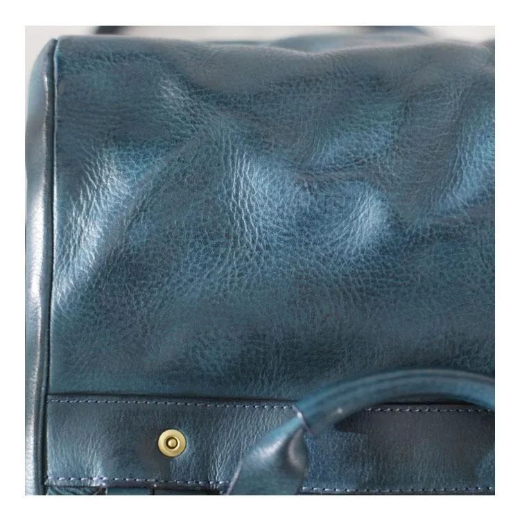Brown Women's Leather Top Handle Satchel Shoulder Purse Satchel Blue Handbags Crossbody Purse