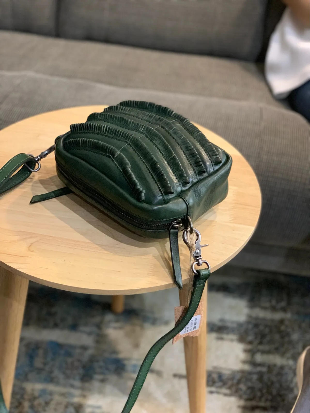 Brown Women's Small Side Bag Satchel Vintage Green Shoulder Bag Square Crossbody Bag for Ladies