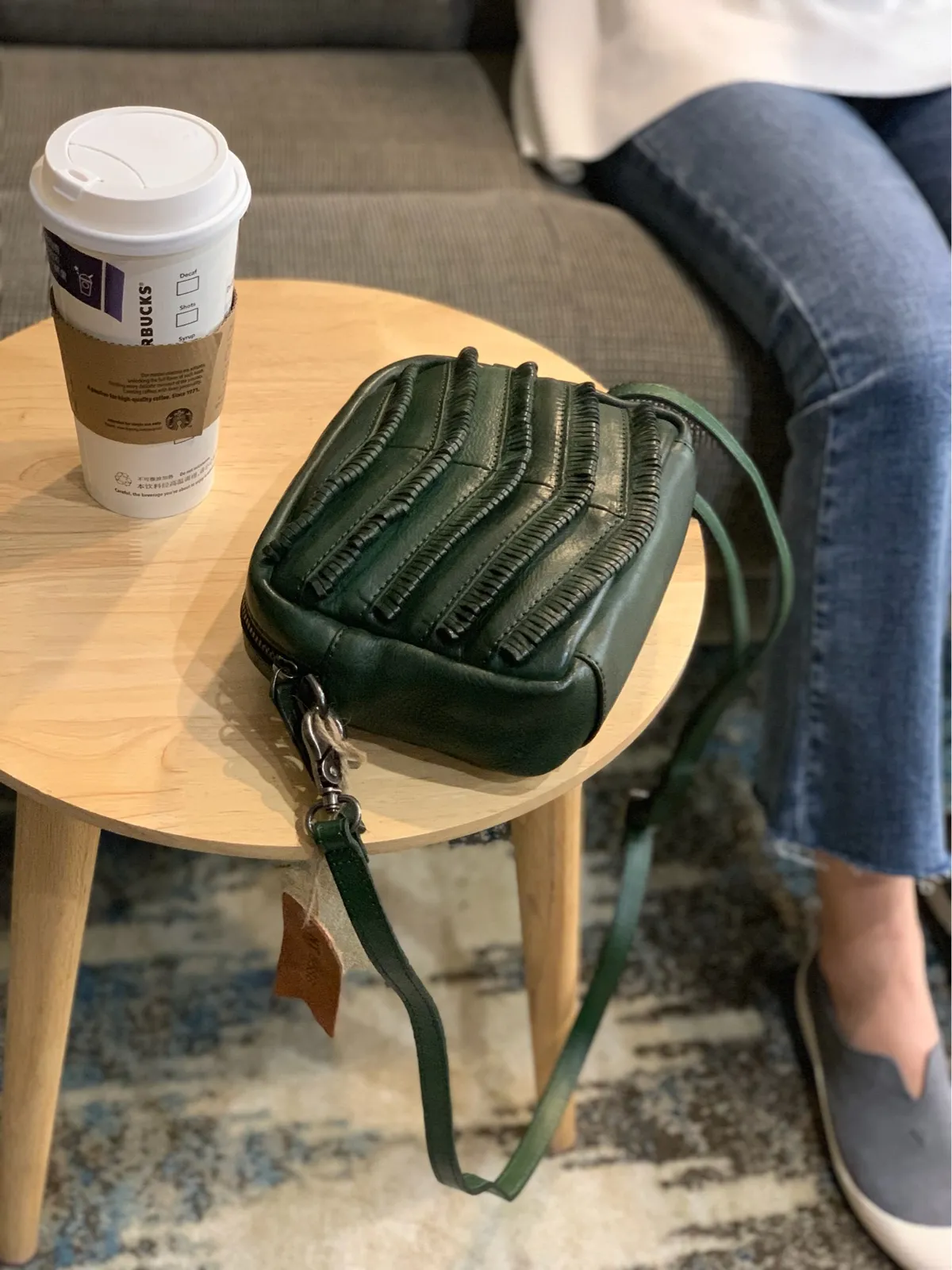 Brown Women's Small Side Bag Satchel Vintage Green Shoulder Bag Square Crossbody Bag for Ladies