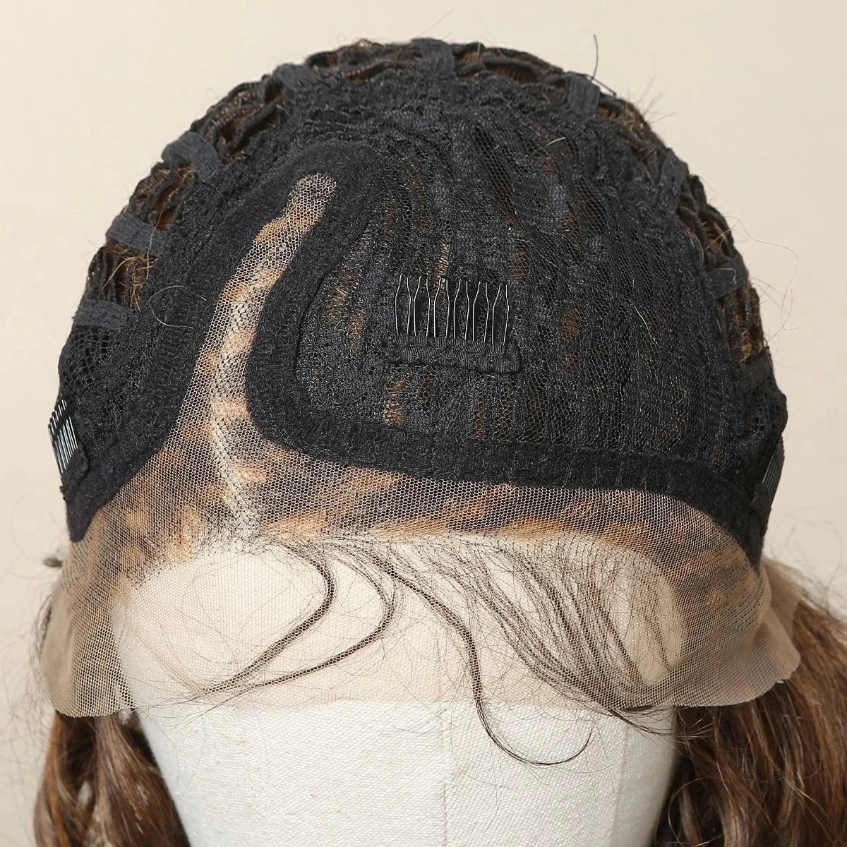 Brown Wig with Highlights