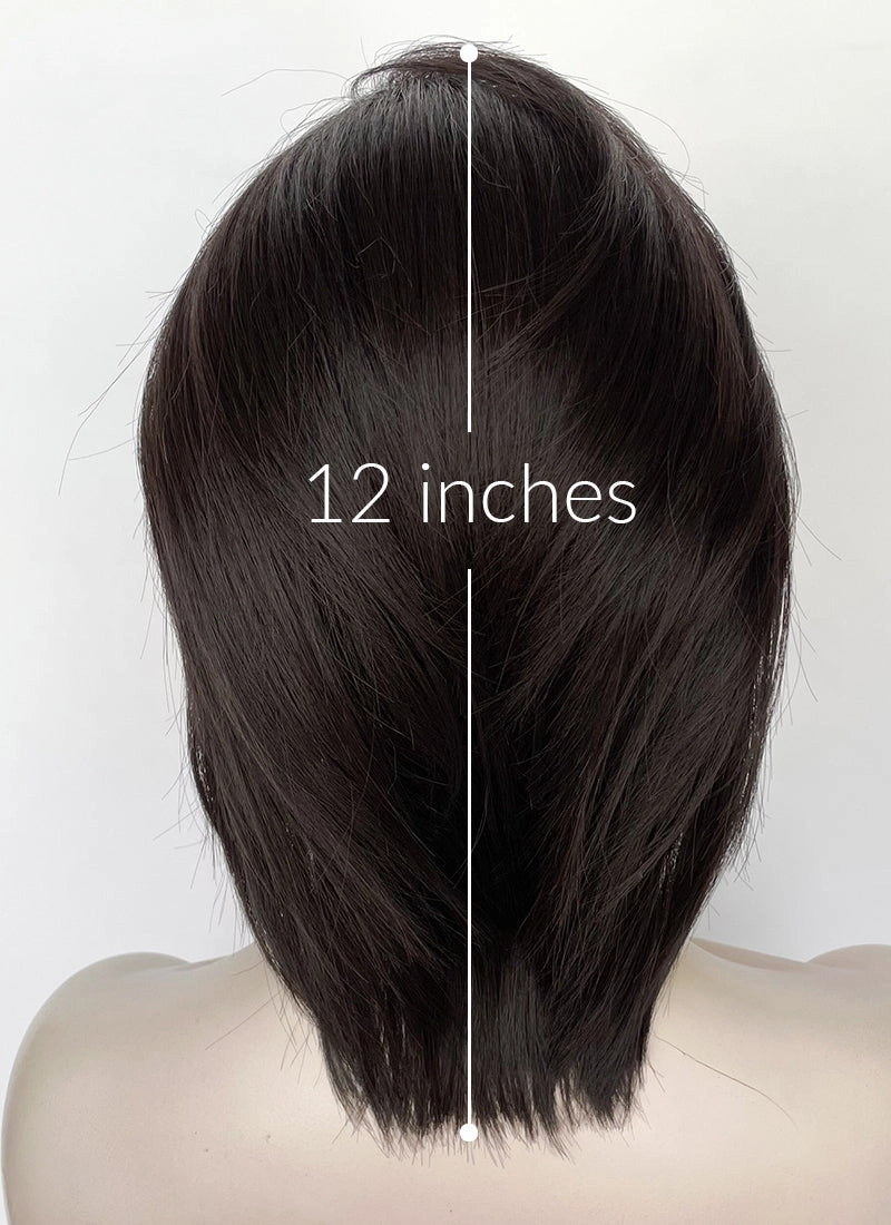 Brunette Straight Lace Front Synthetic Hair Wig LF8001
