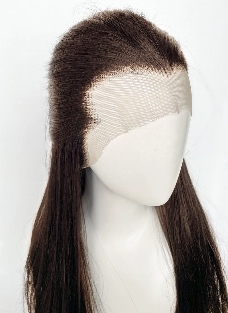 Brunette Straight Lace Front Synthetic Men's Wig LF3270C