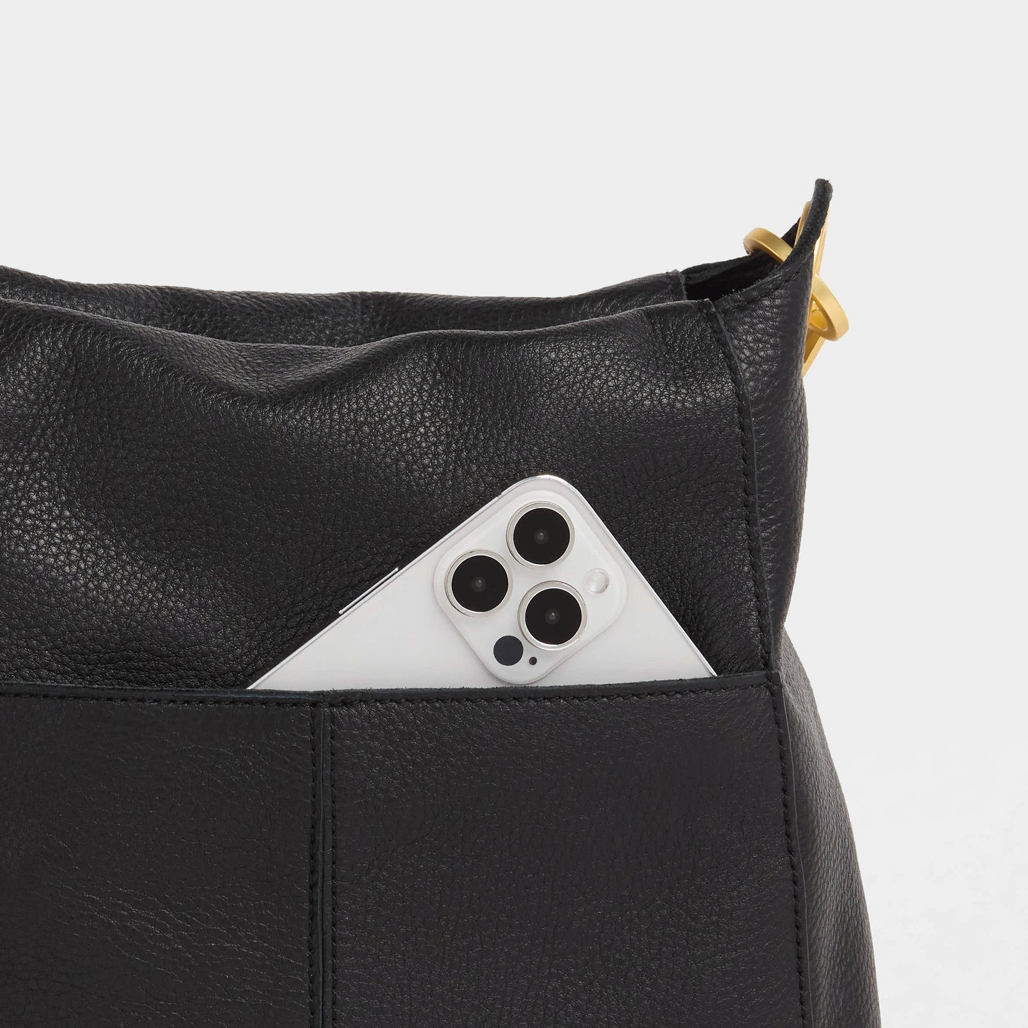 Bryant | Black/Brushed Gold Red Zip | Lrg