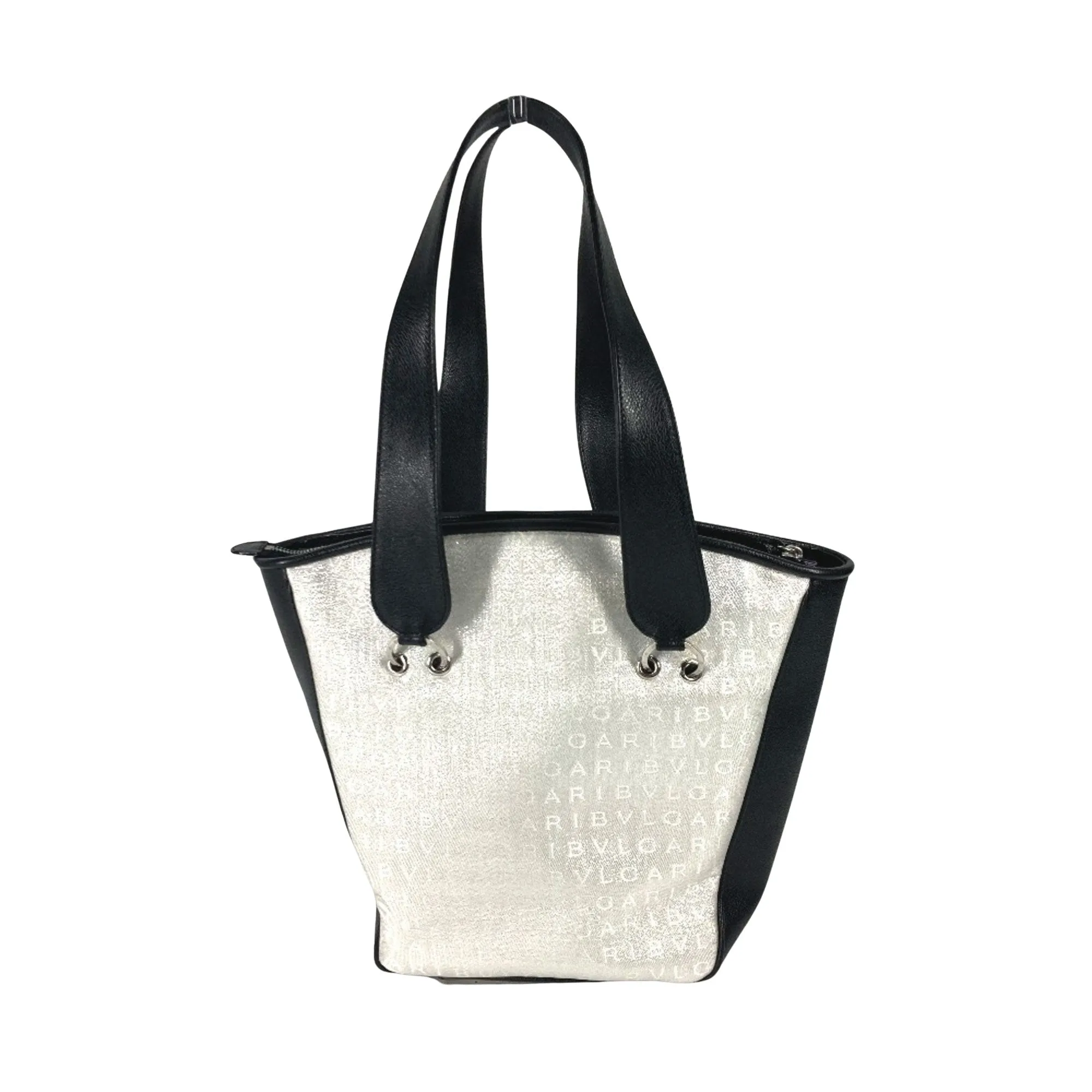 Bulgari Logo Mania Leather Tote Bag (Pre-Owned)