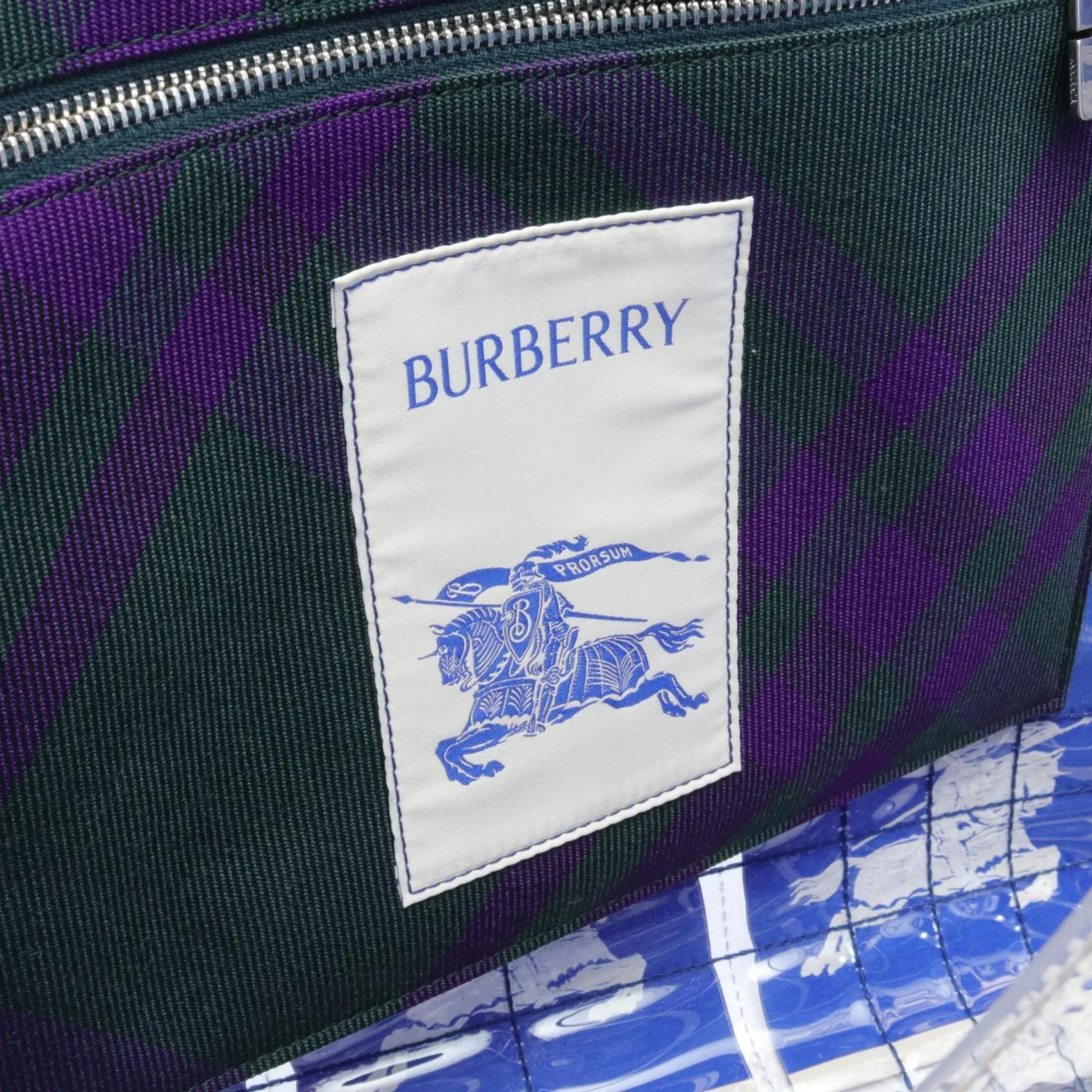 Burberry blue Clear  Pvc Tote Bag