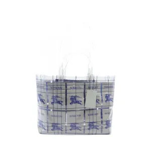 Burberry blue Clear  Pvc Tote Bag
