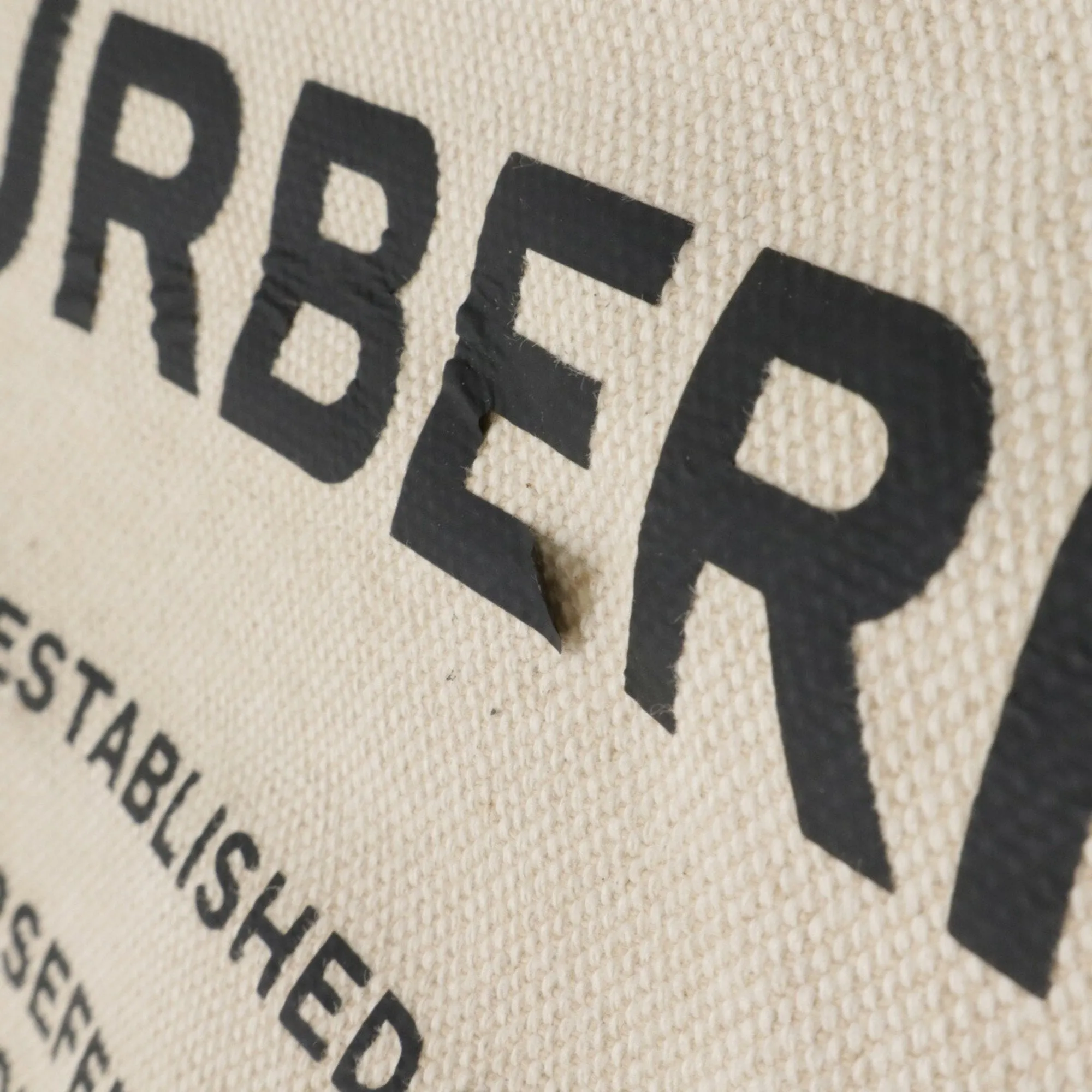 Burberry  Canvas Leather Tote Bag (Pre-Owned)