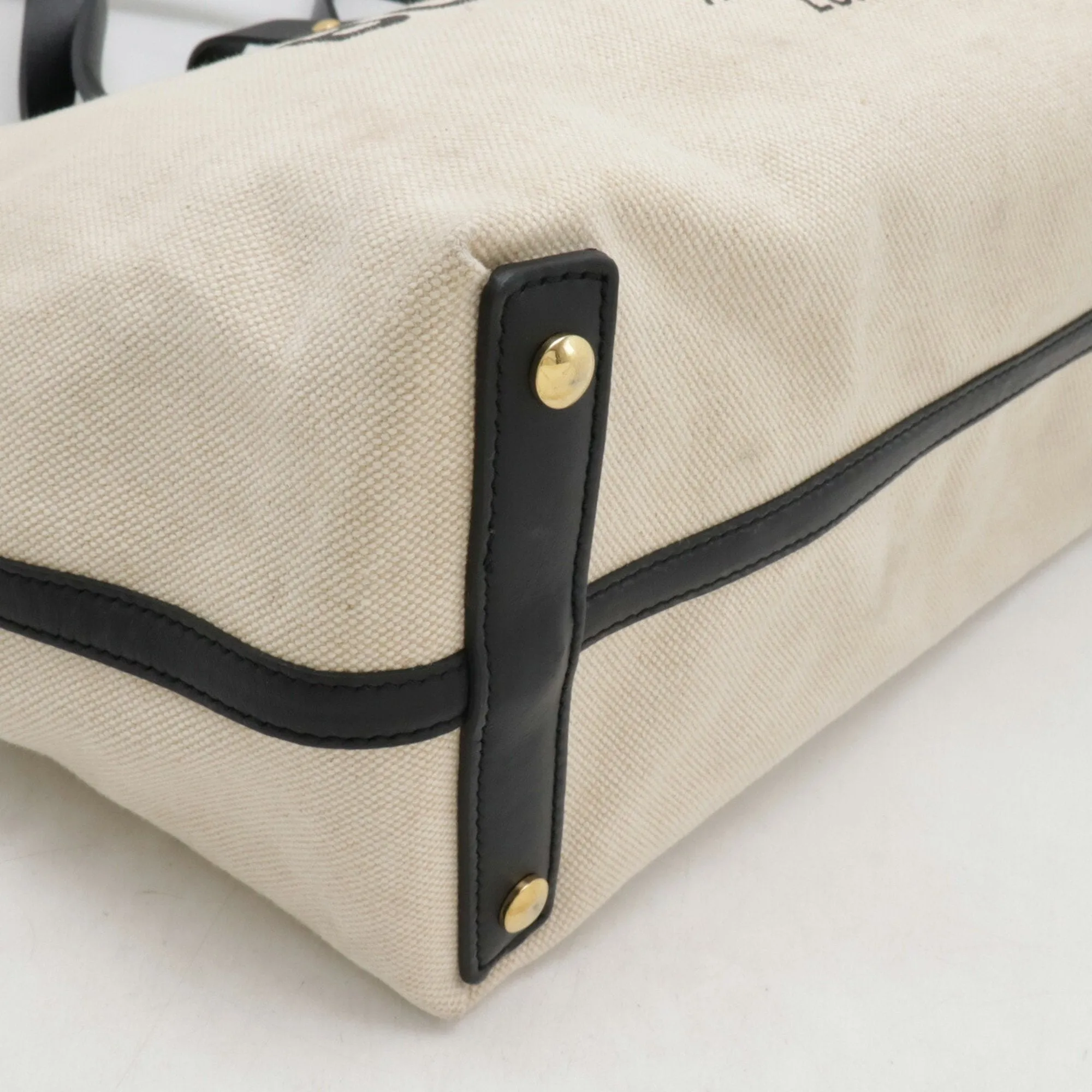 Burberry  Canvas Leather Tote Bag (Pre-Owned)