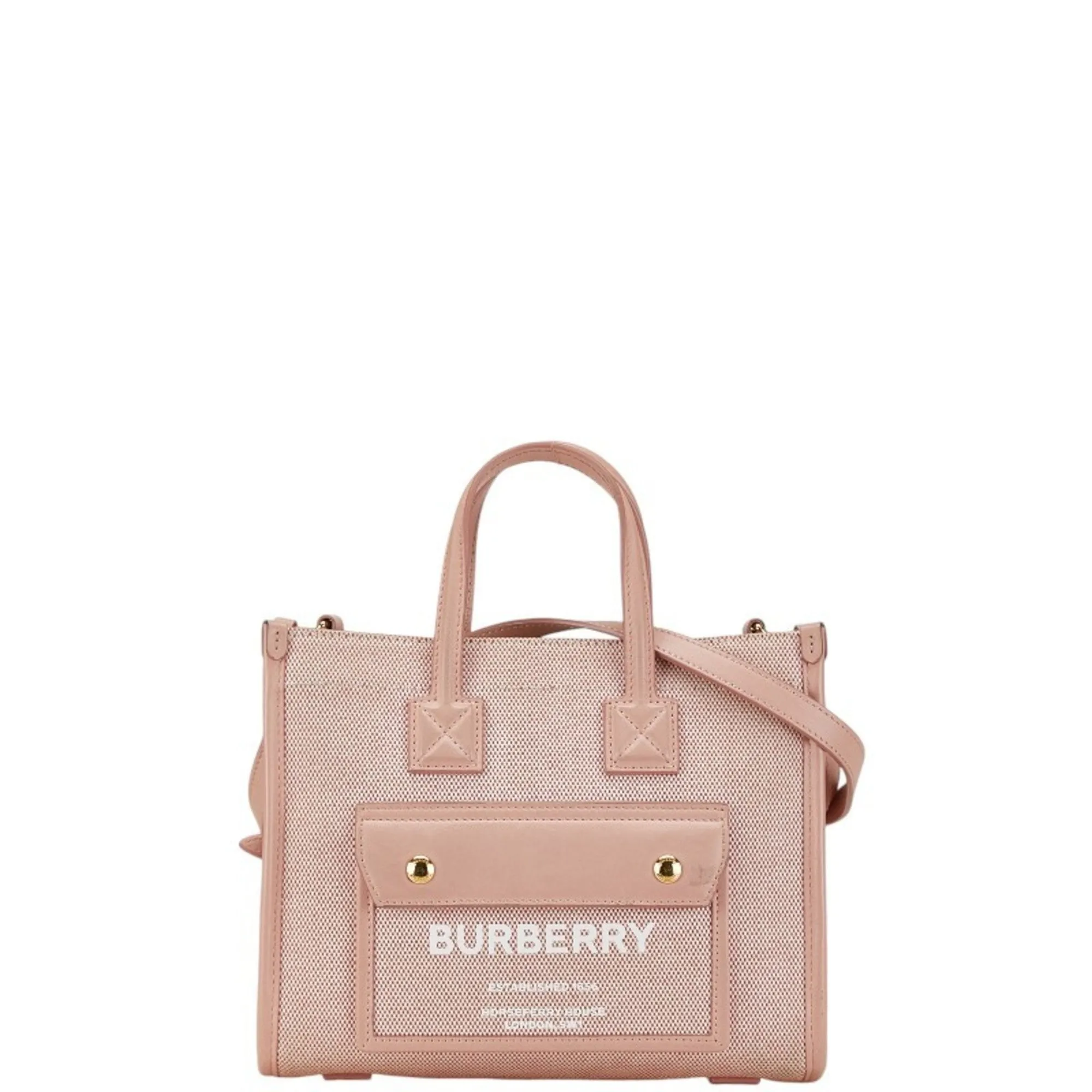 Burberry  Canvas Shoulder Bag Tote Bag (Pre-Owned)