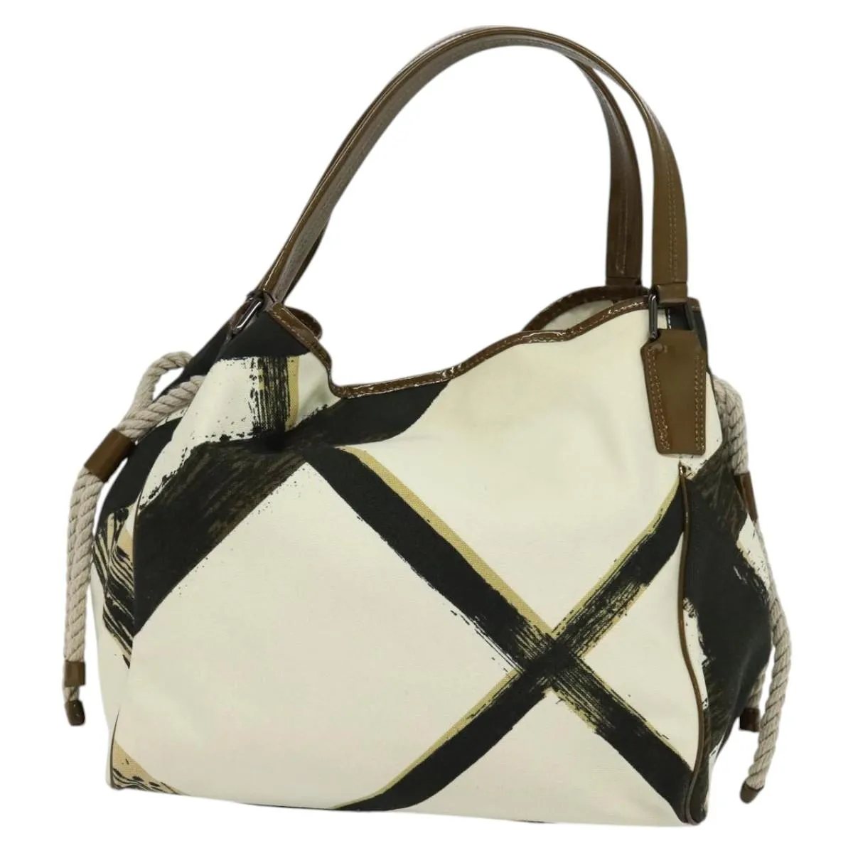 Burberry Canvas Tote Bag (Pre-Owned)