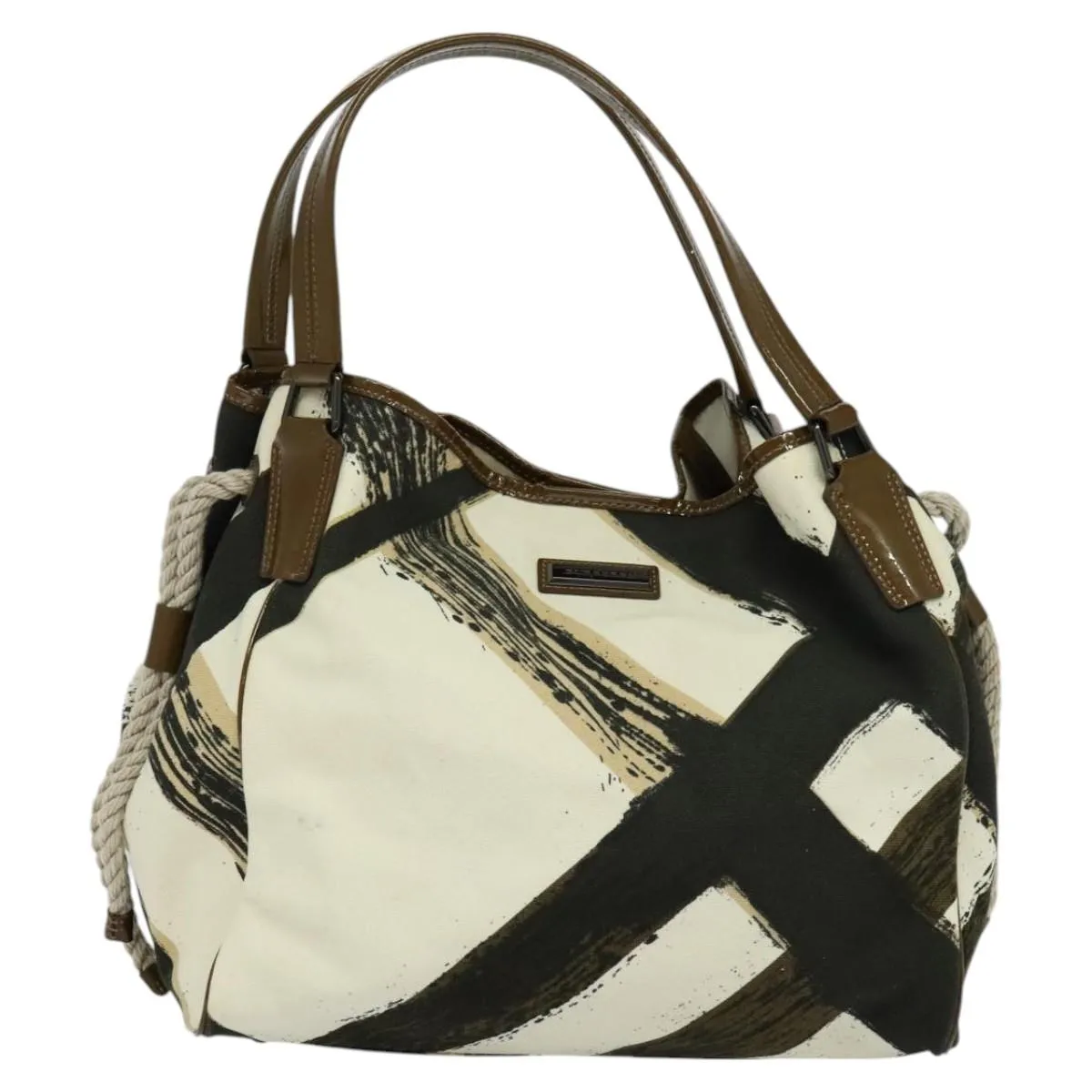 Burberry Canvas Tote Bag (Pre-Owned)