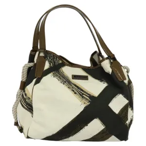 Burberry Canvas Tote Bag (Pre-Owned)