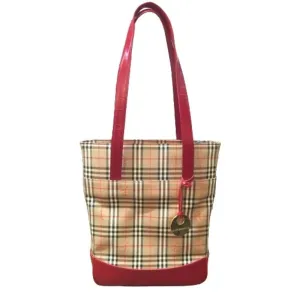Burberry   Color Canvas Tote Bag (Pre-Owned)