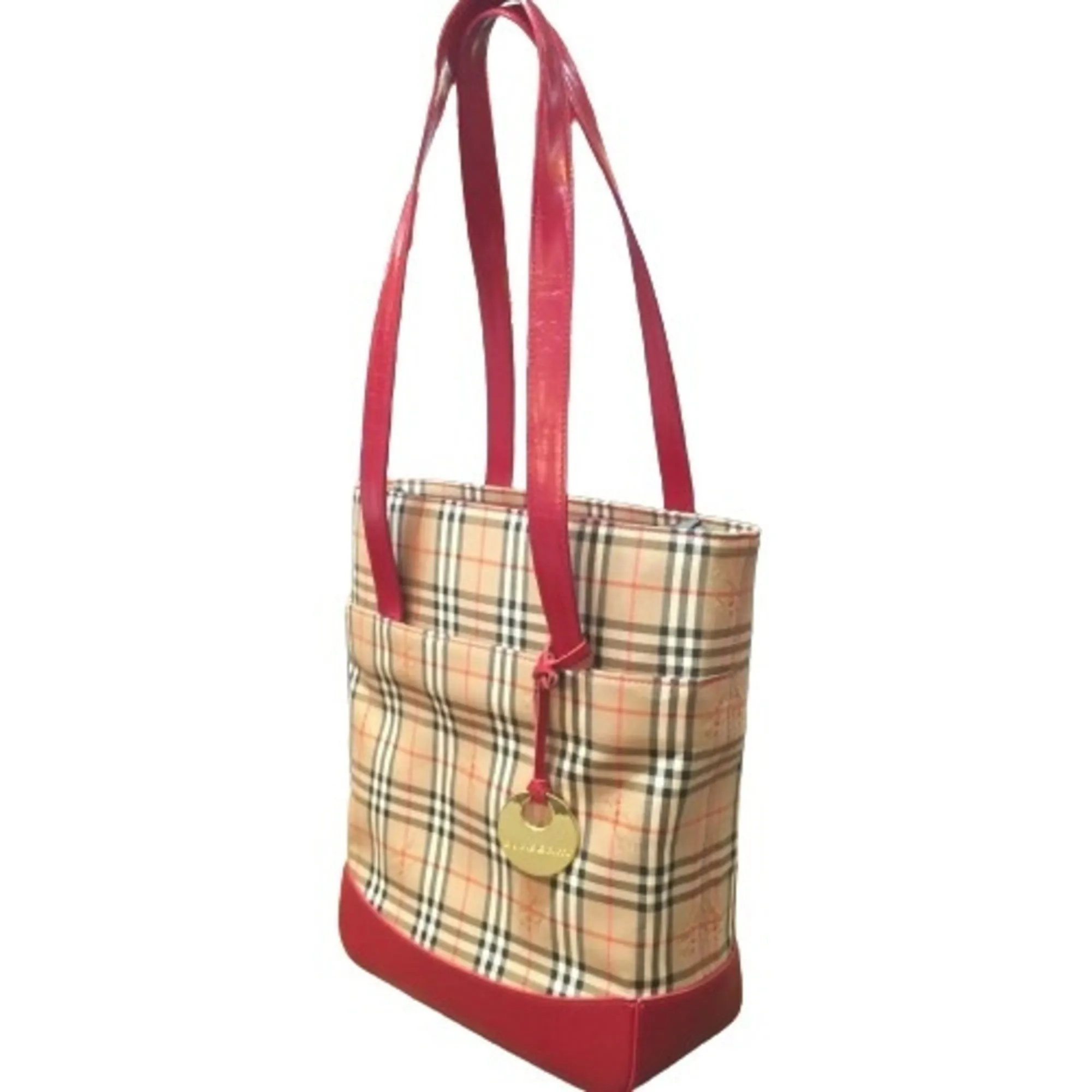 Burberry   Color Canvas Tote Bag (Pre-Owned)
