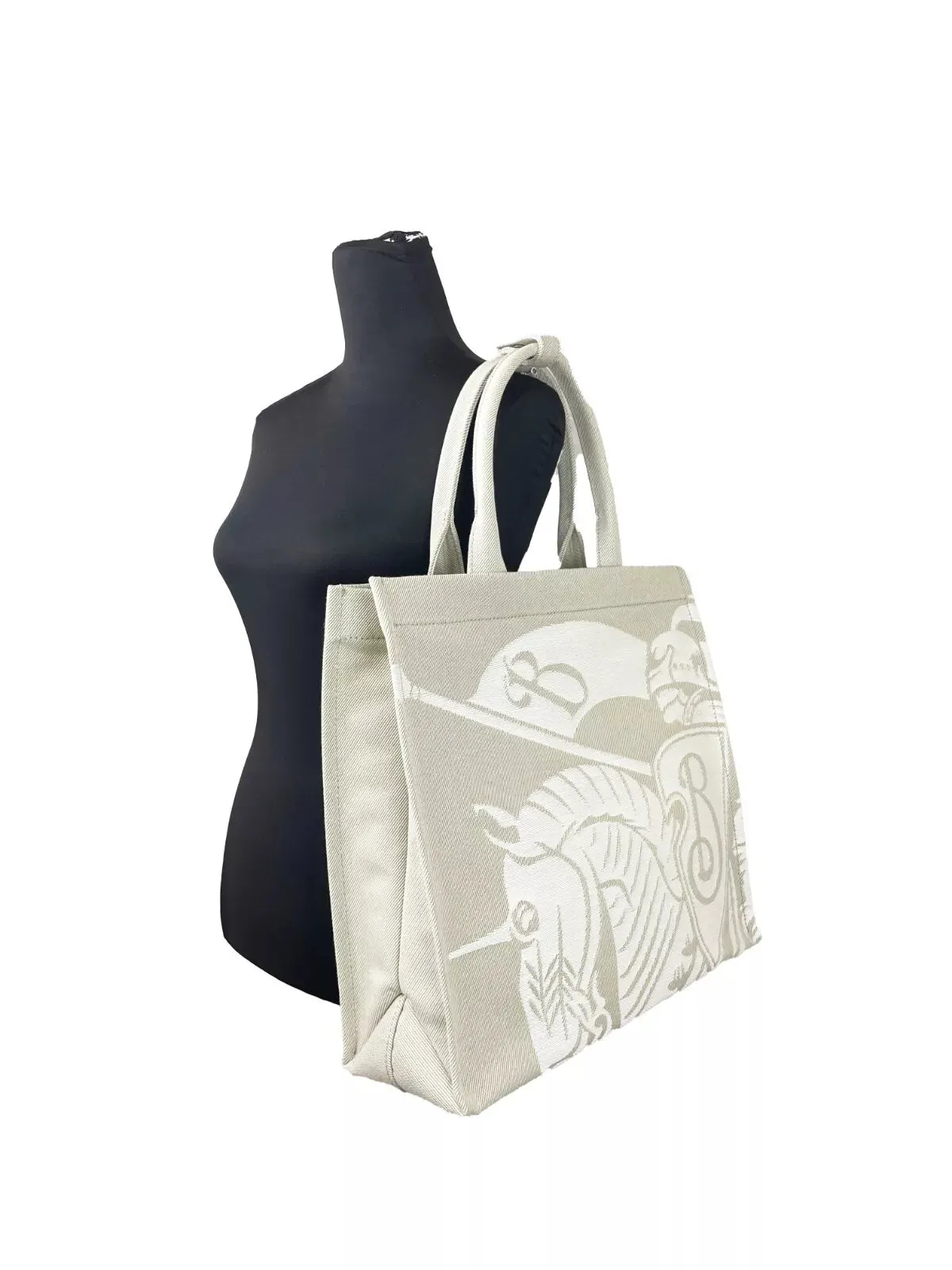 Burberry EKD Canvas Tote Bag With Coin Pouch Women's