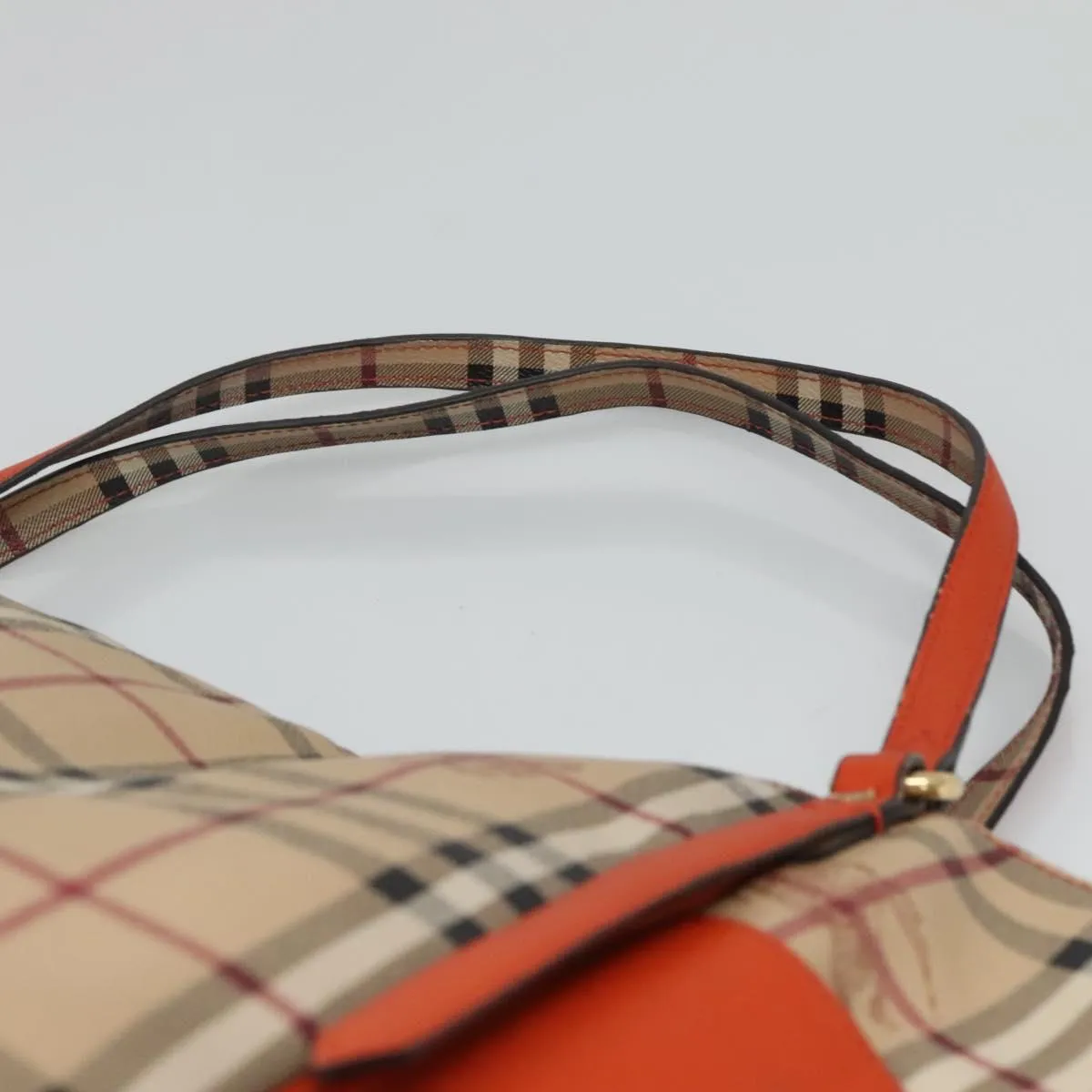 Burberry Haymarket Canvas Tote Bag (Pre-Owned)