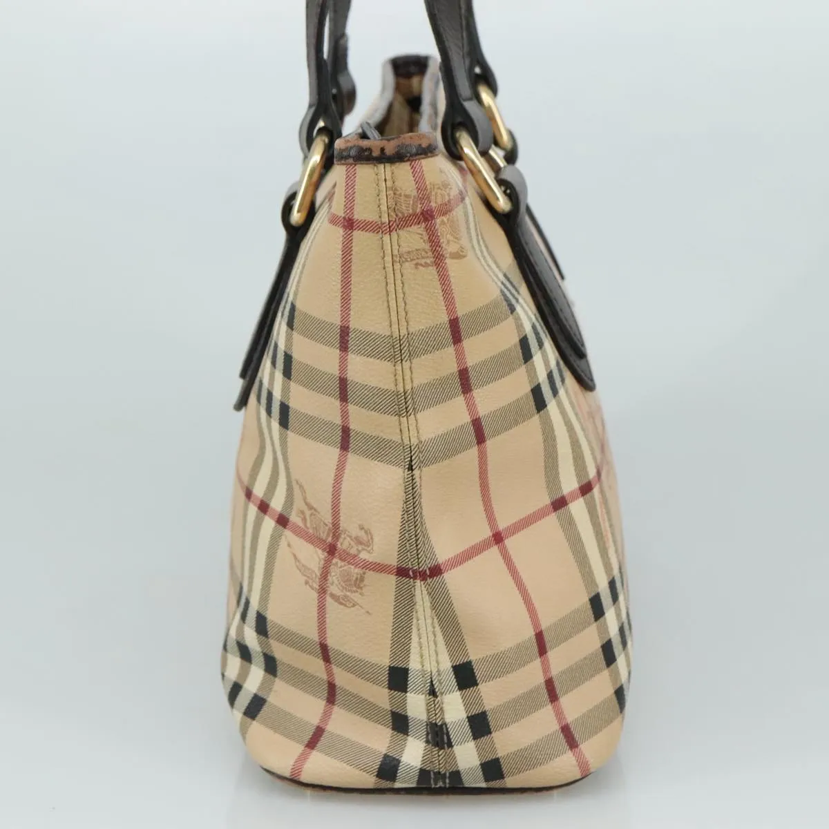 Burberry Haymarket Canvas Tote Bag (Pre-Owned)