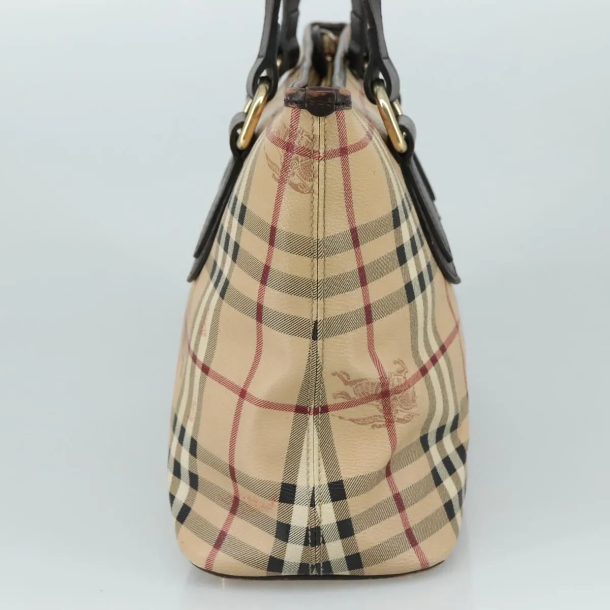 Burberry Haymarket Canvas Tote Bag (Pre-Owned)