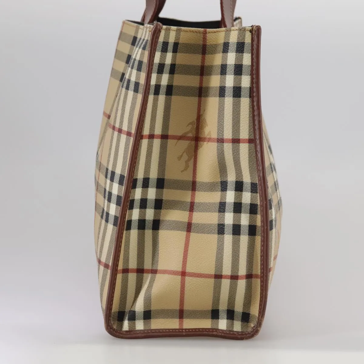 Burberry Haymarket Canvas Tote Bag (Pre-Owned)