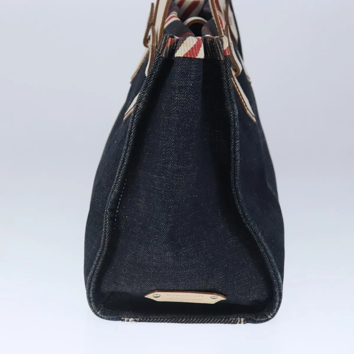 Burberry  Label  Canvas Tote Bag (Pre-Owned)