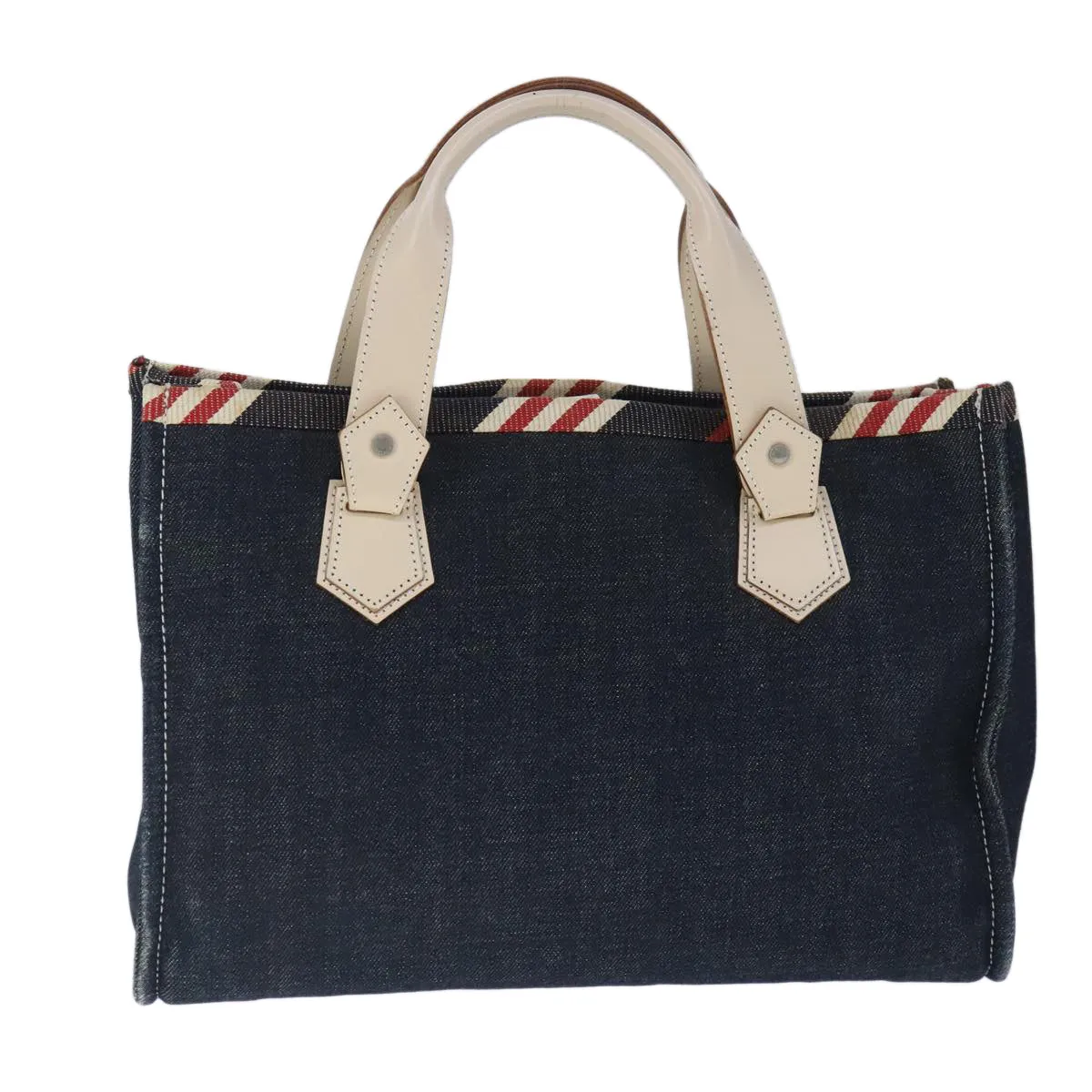 Burberry  Label  Canvas Tote Bag (Pre-Owned)