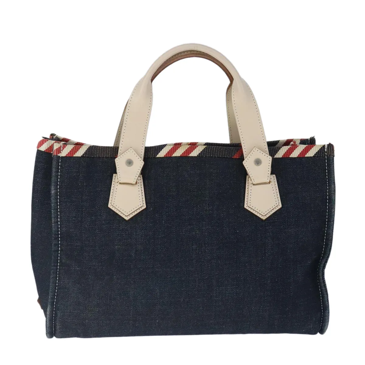 Burberry  Label  Canvas Tote Bag (Pre-Owned)